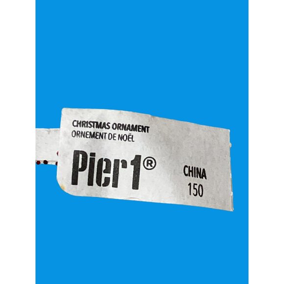 Pier 1 White Poodle Holiday Dog Resin Christmas Ornament - Picture 8 of 13